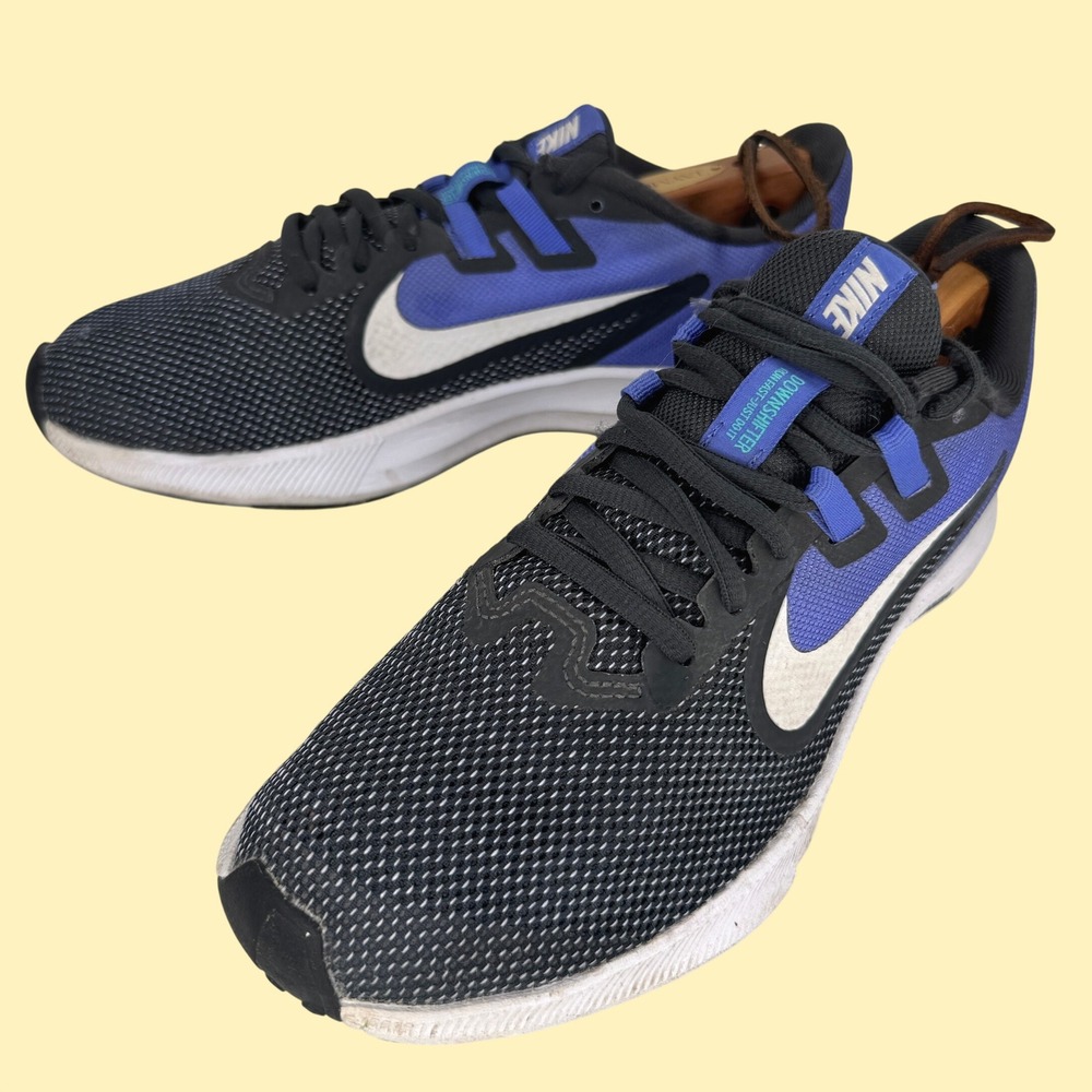 Nike Downshifter 9 Women 7.5 Anthracite Sapphire Blue Black Running Shoes Mesh